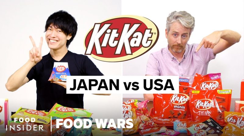 Eating Every US vs Japanese Kit Kat Flavor | Food Wars