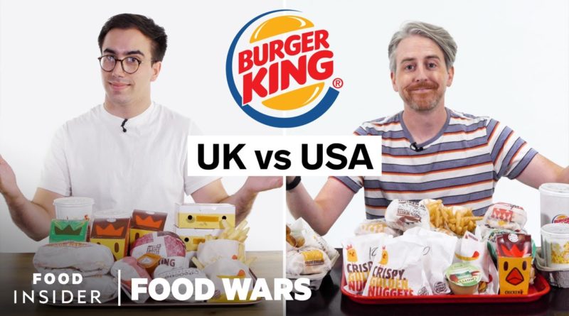 US vs UK Burger King | Food Wars
