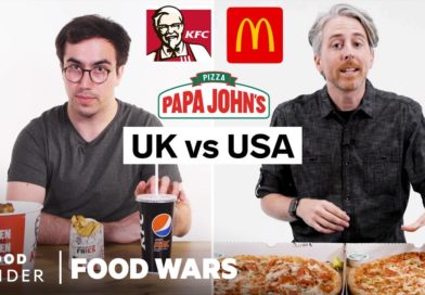 US vs UK Highest Calories (KFC, McDonald's, Papa John's) | Food Wars