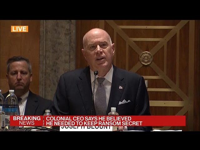 Colonial CEO Says Paying Ransom Was a Company Decision