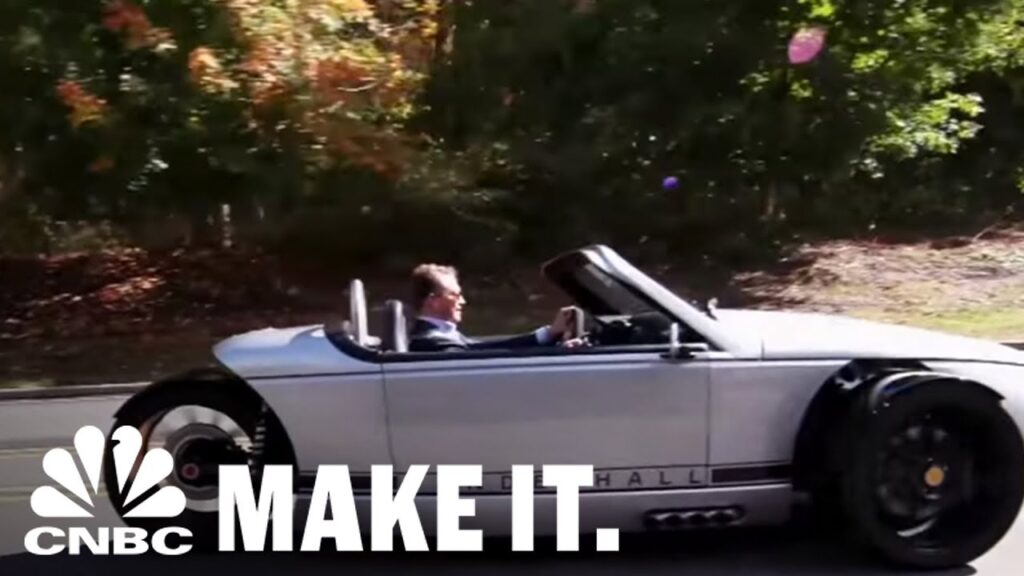 This 3-Wheeled Roadster Is A Cross Between A Motorcycle And A Car | CNBC Make It.