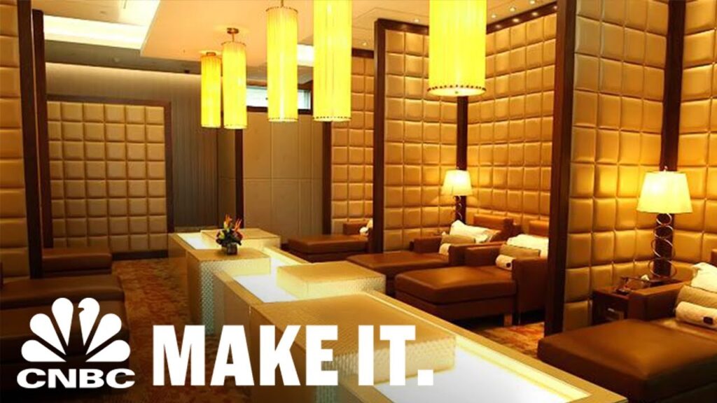 Look Inside The Dubai Emirates First Class Lounge | CNBC Make It.