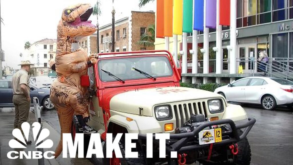 0 T-Rex Costume Becomes The Most Famous Dinosaur On Facebook | Strange Success | CNBC Make It.