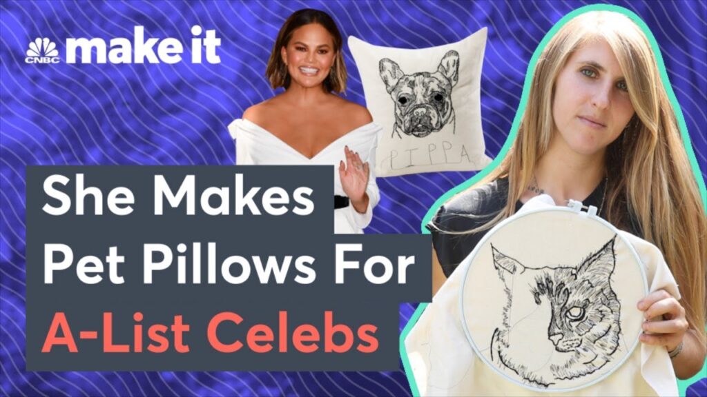 This 26-Year-Old Makes Pillows For Celebs Like Chrissy Teigen And Ellen DeGeneres