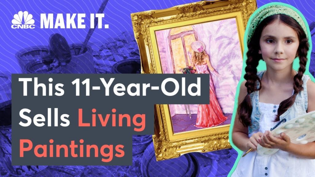 This 11-Year-Old Sells ‘Living Paintings’