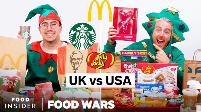 US vs UK Christmas Specials 2022 | Food Wars | Insider Food