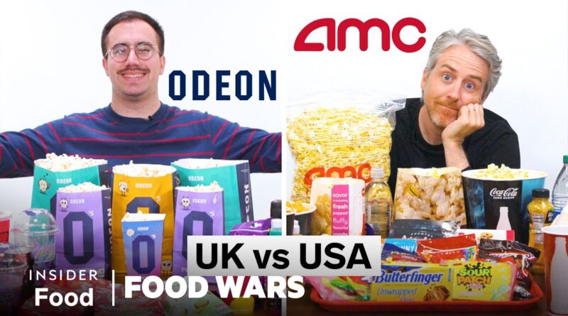 US vs UK Movie Theater Food (AMC vs Odeon) | Food Wars | Insider Food